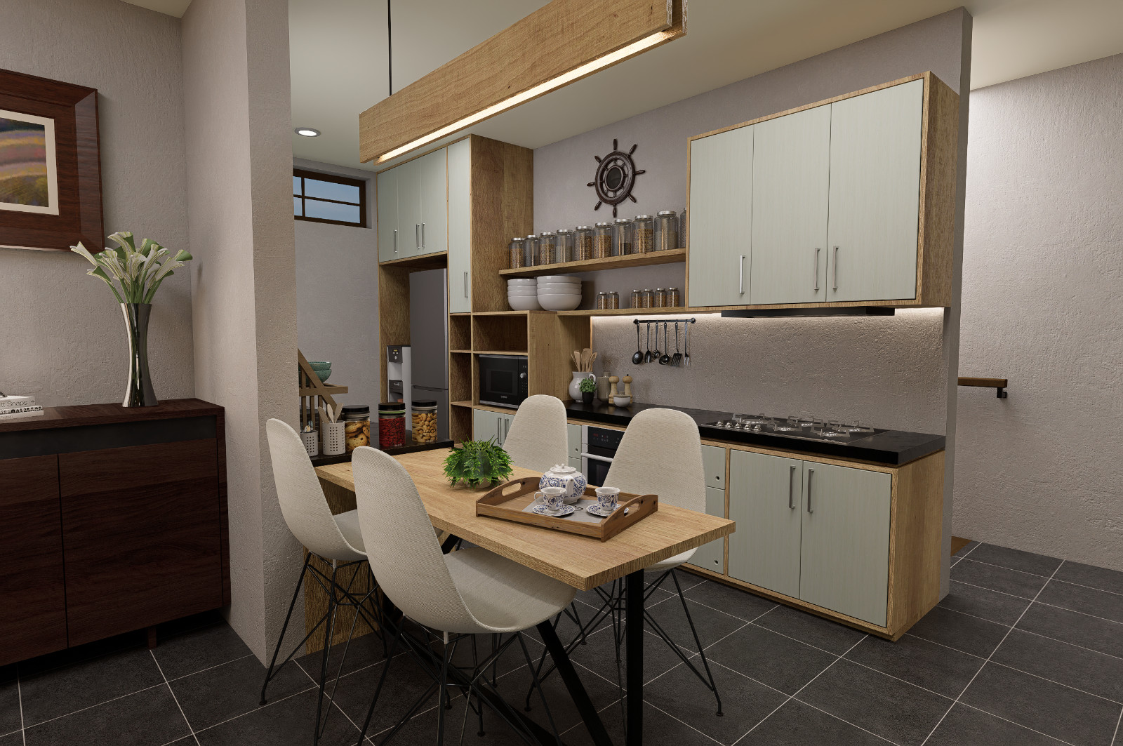 1-Bed Garage Apartment Building Plan 8,5 x 10 Meters