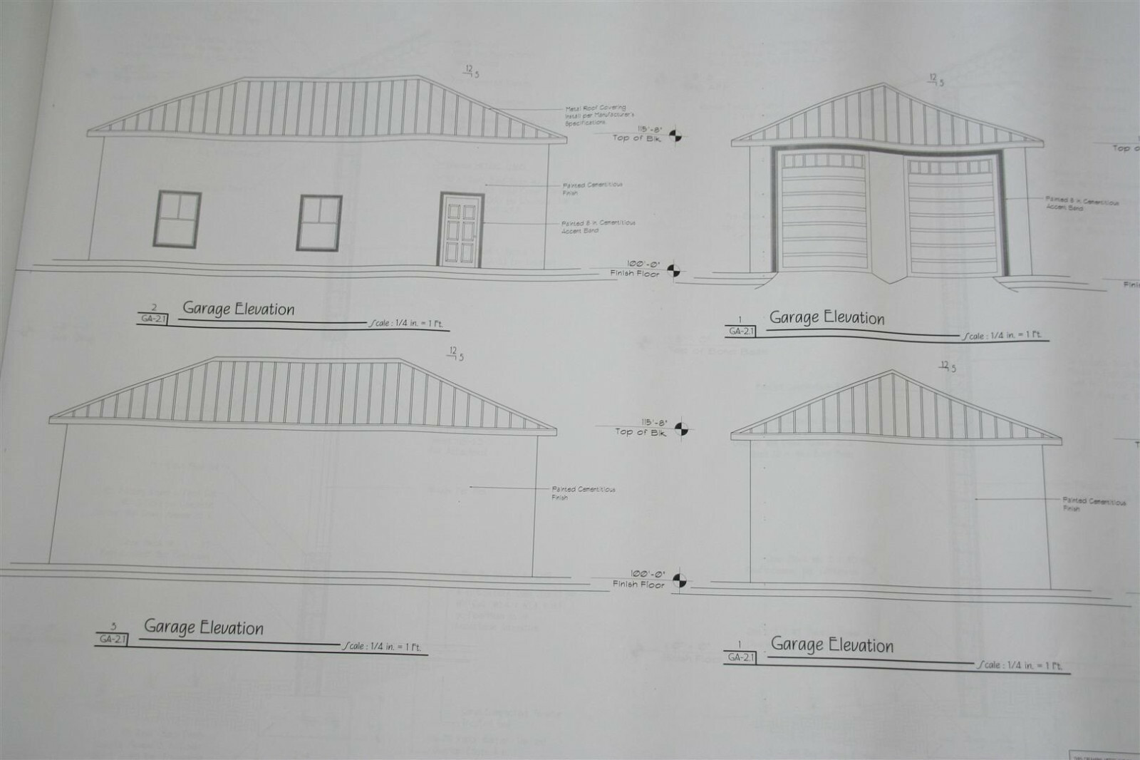 Custom House Plans Engineered Drawings 3420 SF Central FL Single Story Ranch