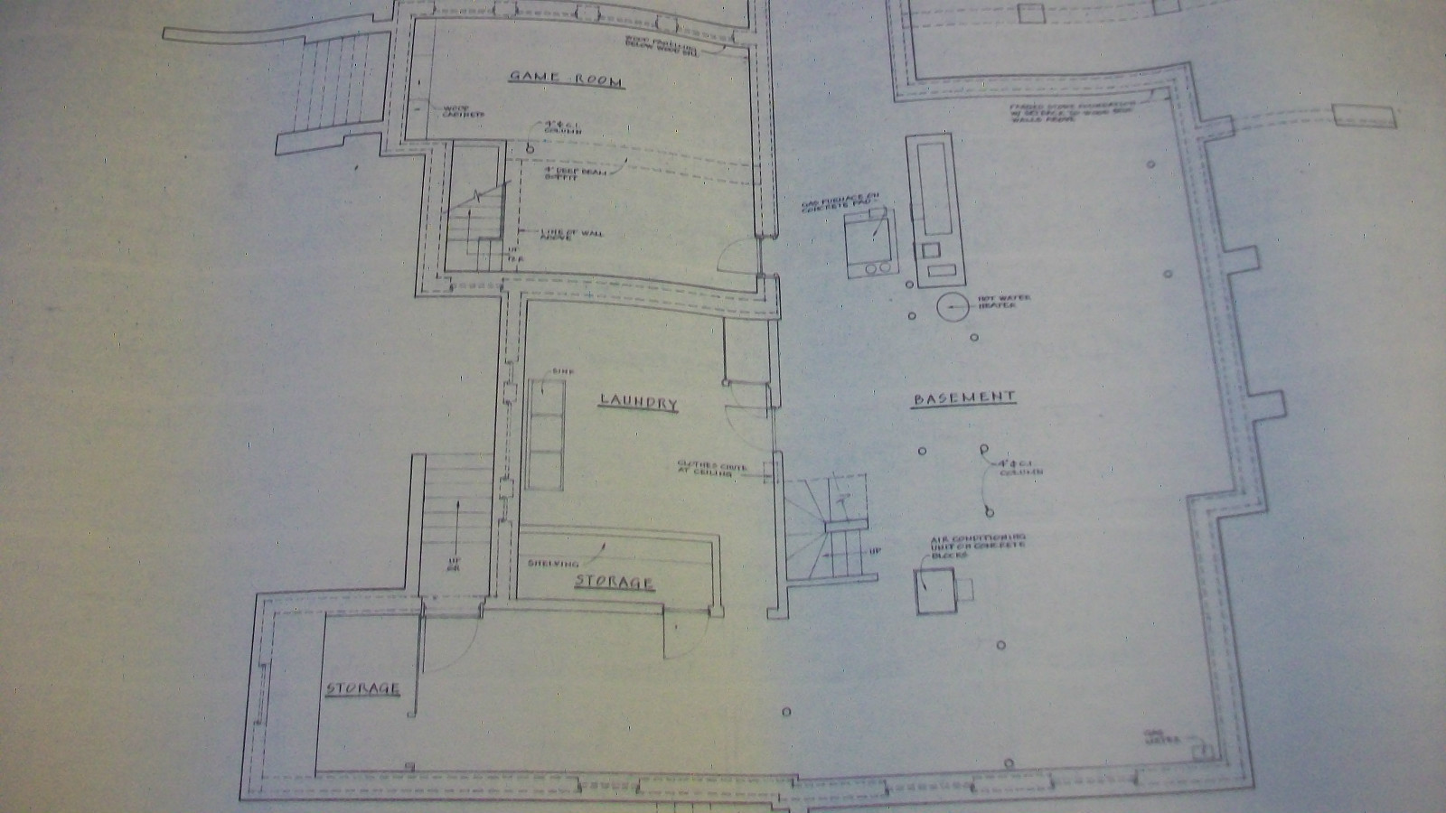 HILLS-DECARO FRANK LLOYD WRIGHT HOUSE, SET OF RESTORATION BLUEPRINTS from 1976