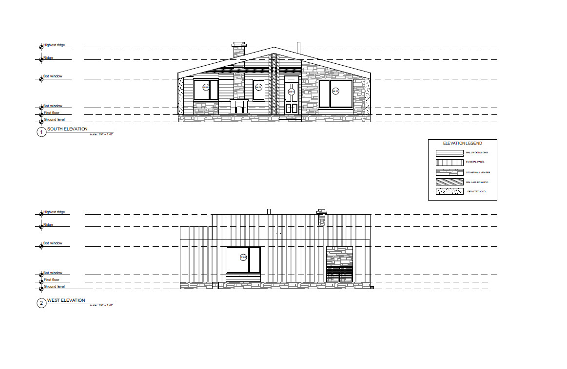 41’x41’ 3 Beds, 1.5 Baths Charming Barnhouse Architectural Plans PDF Download.