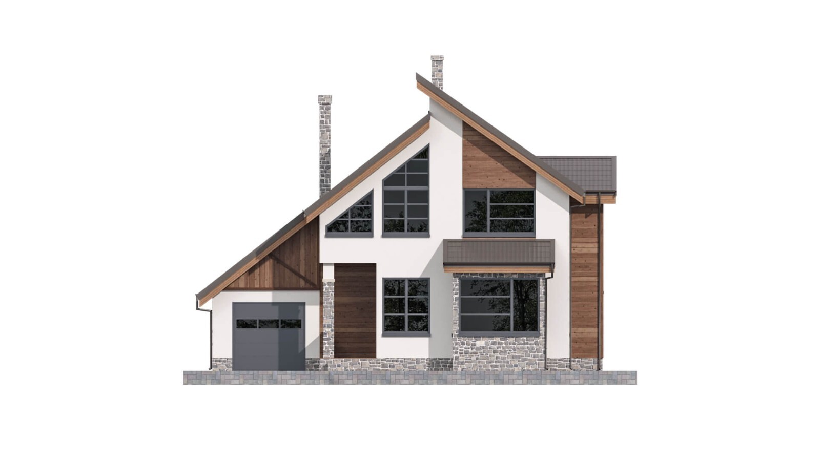45’x52’ 3 Bed, 2 Bath Modern Cottage Architectural Build Plans PDF Download.