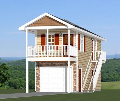 12×32 House — 461 sq ft — PDF Floor Plan — Model 9A
