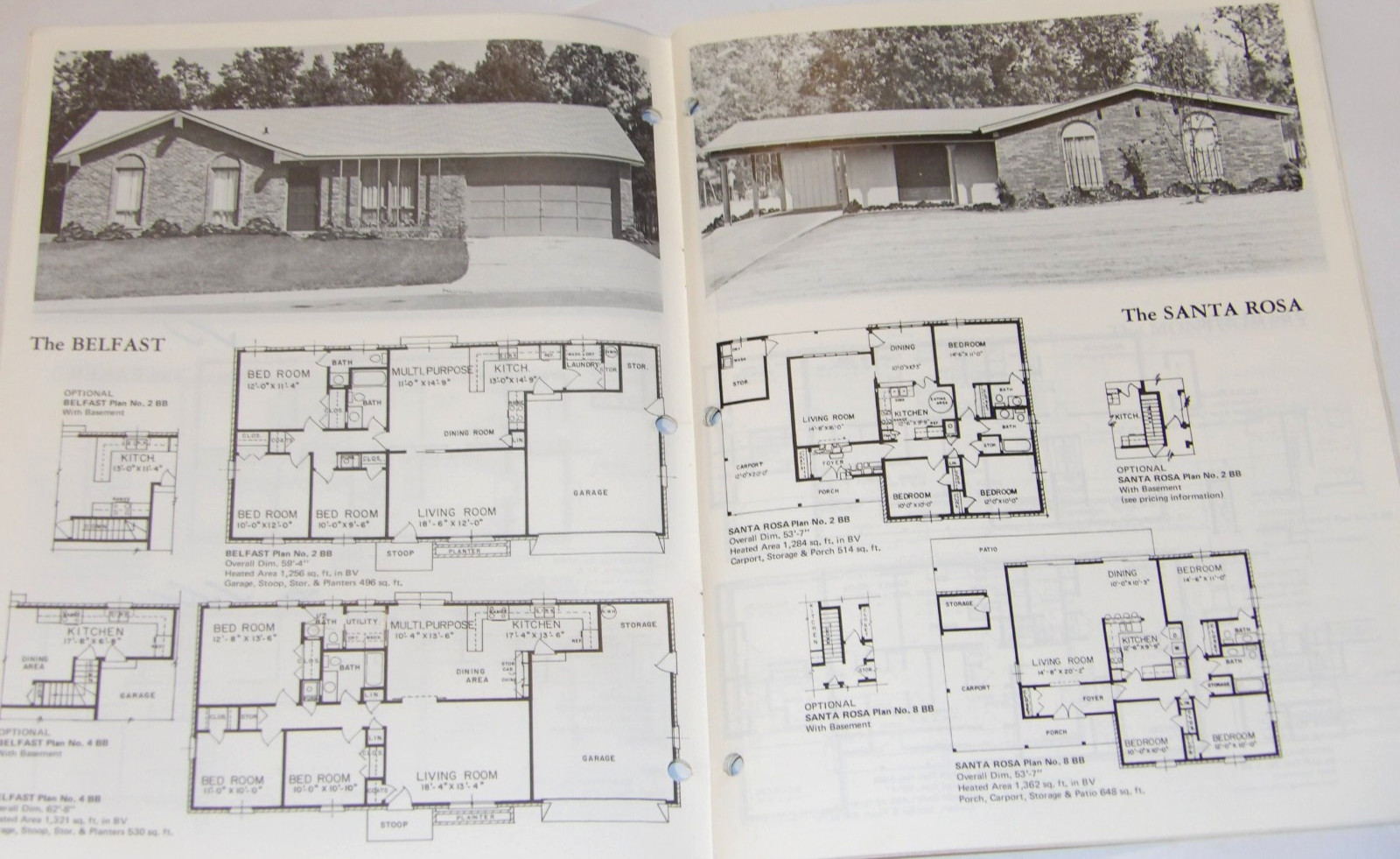VTG 1979 ‘HOMES OF TODAY’ 3 AND 4 BEDROOM CATALOG OF HOUSE PLANS! LAYOUTS/PICS!