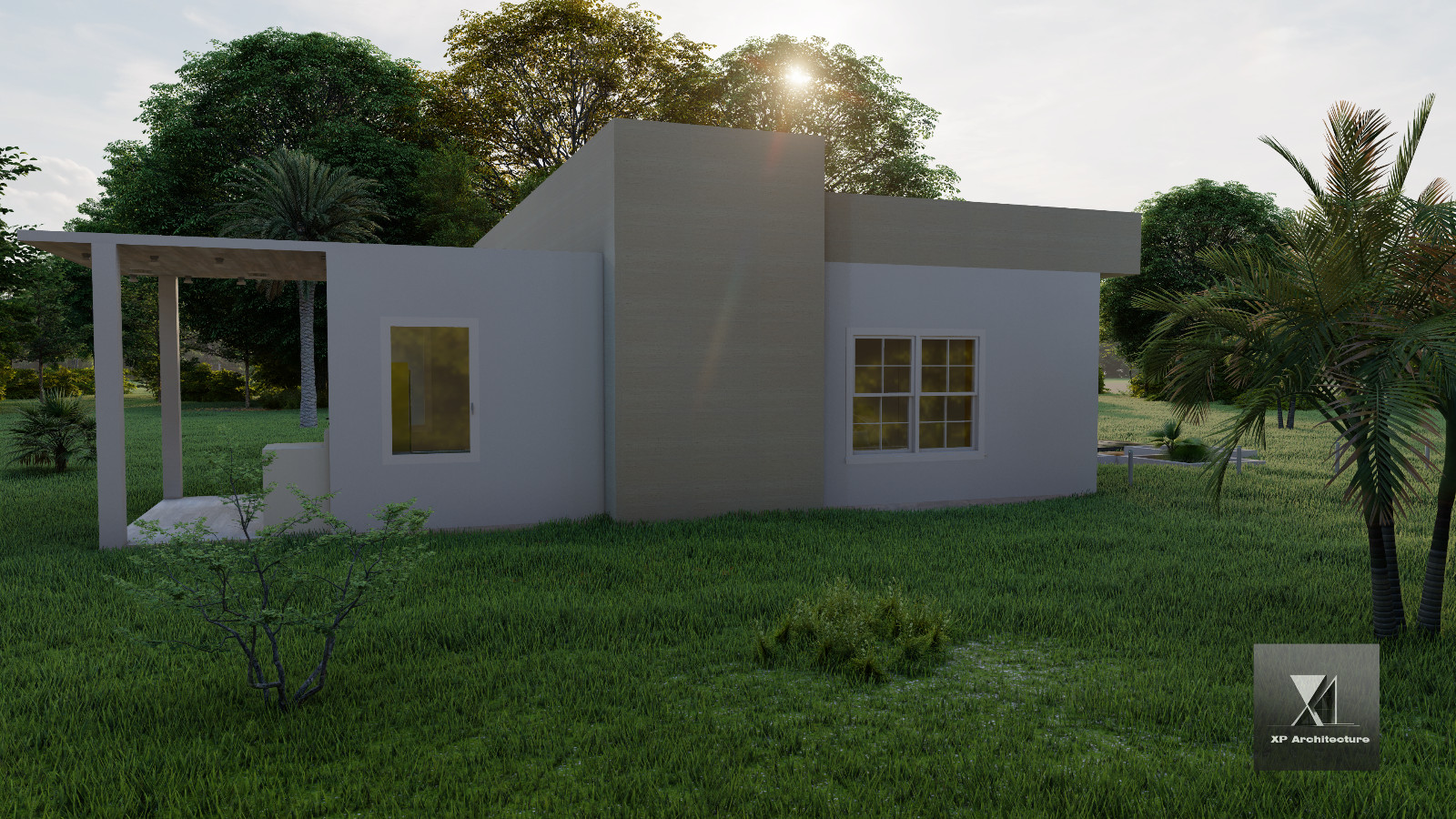 Contemporary House 114 m2 – 2 Bedrooms- 2 Bathrooms – Plan PDF