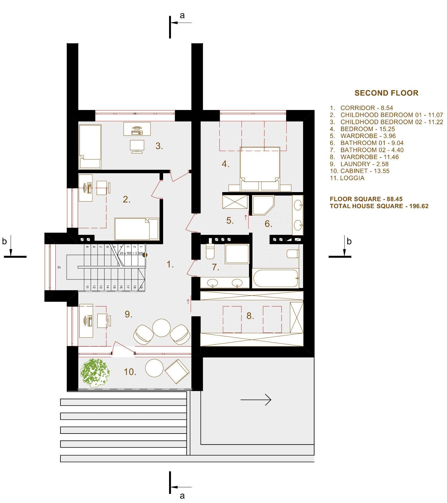 Modern House Plan Building Plans Blueprints 217m 2,336ft + interior design CAD