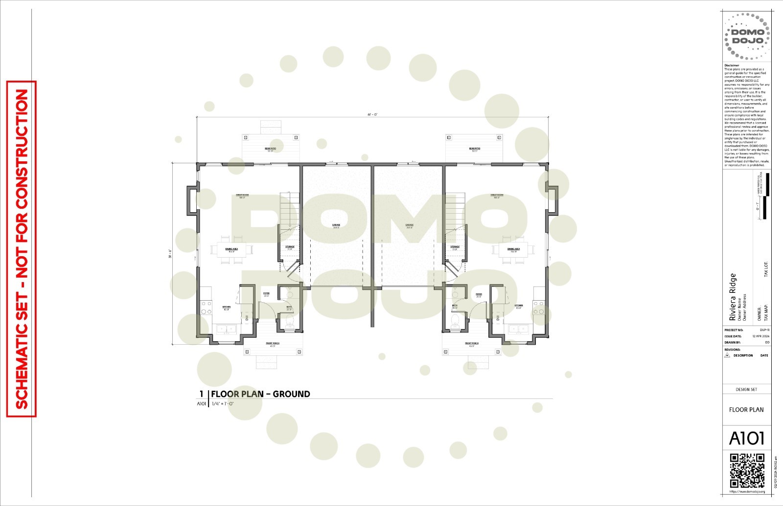 Riviera Ridge Duplex Plans – PDF Downloadable Blueprint