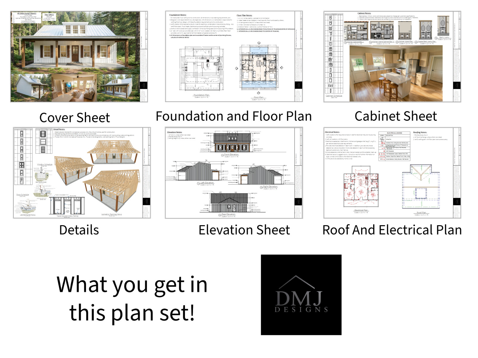 Modern Cabin Plan – 990 Sqft (Living) – 2bed-2 bath