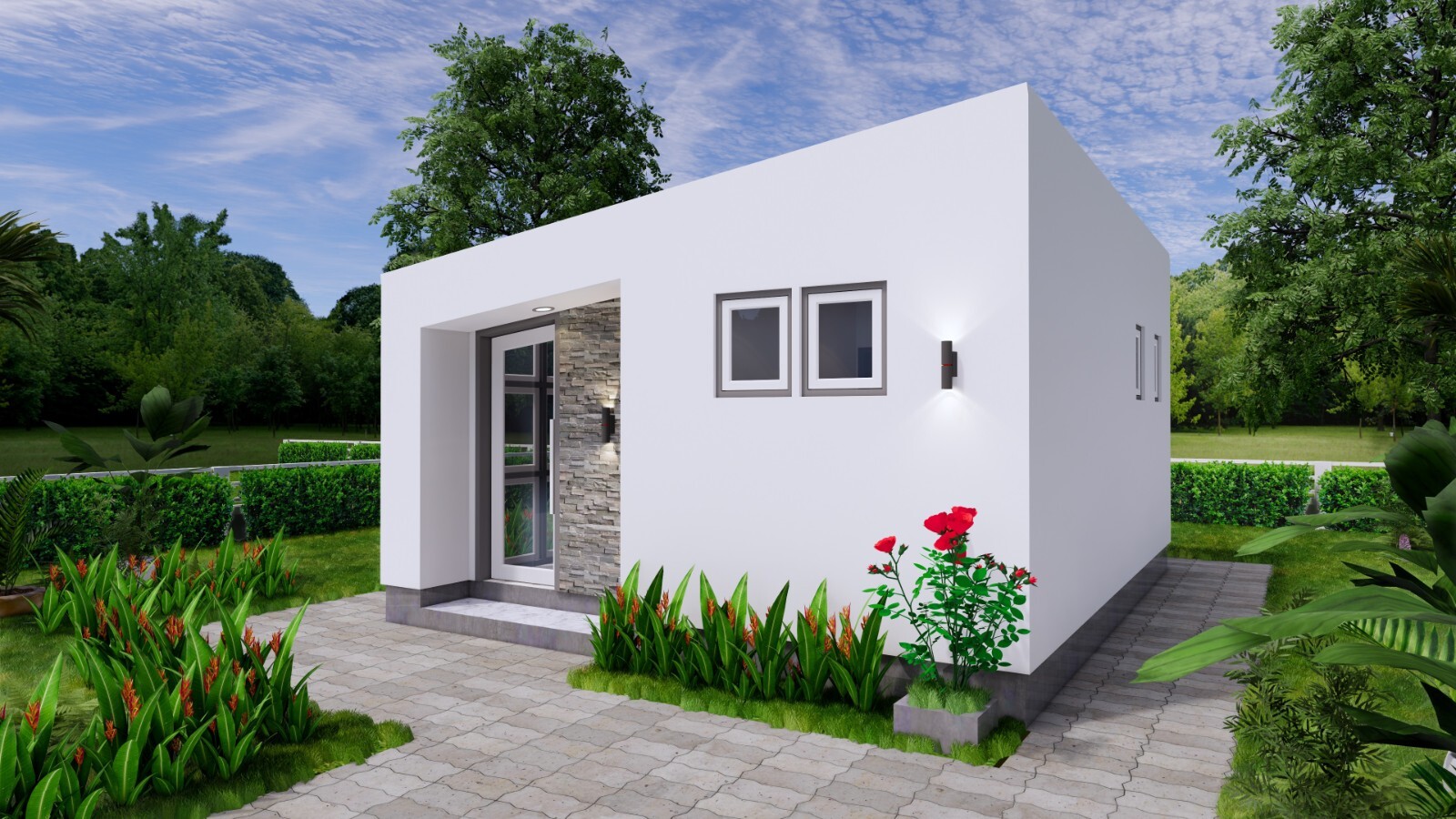 16×20 Feet Small House 5×6 Meter 1 Bed 1 Bath Steel Frame PDF and (A4 Hard Copy)