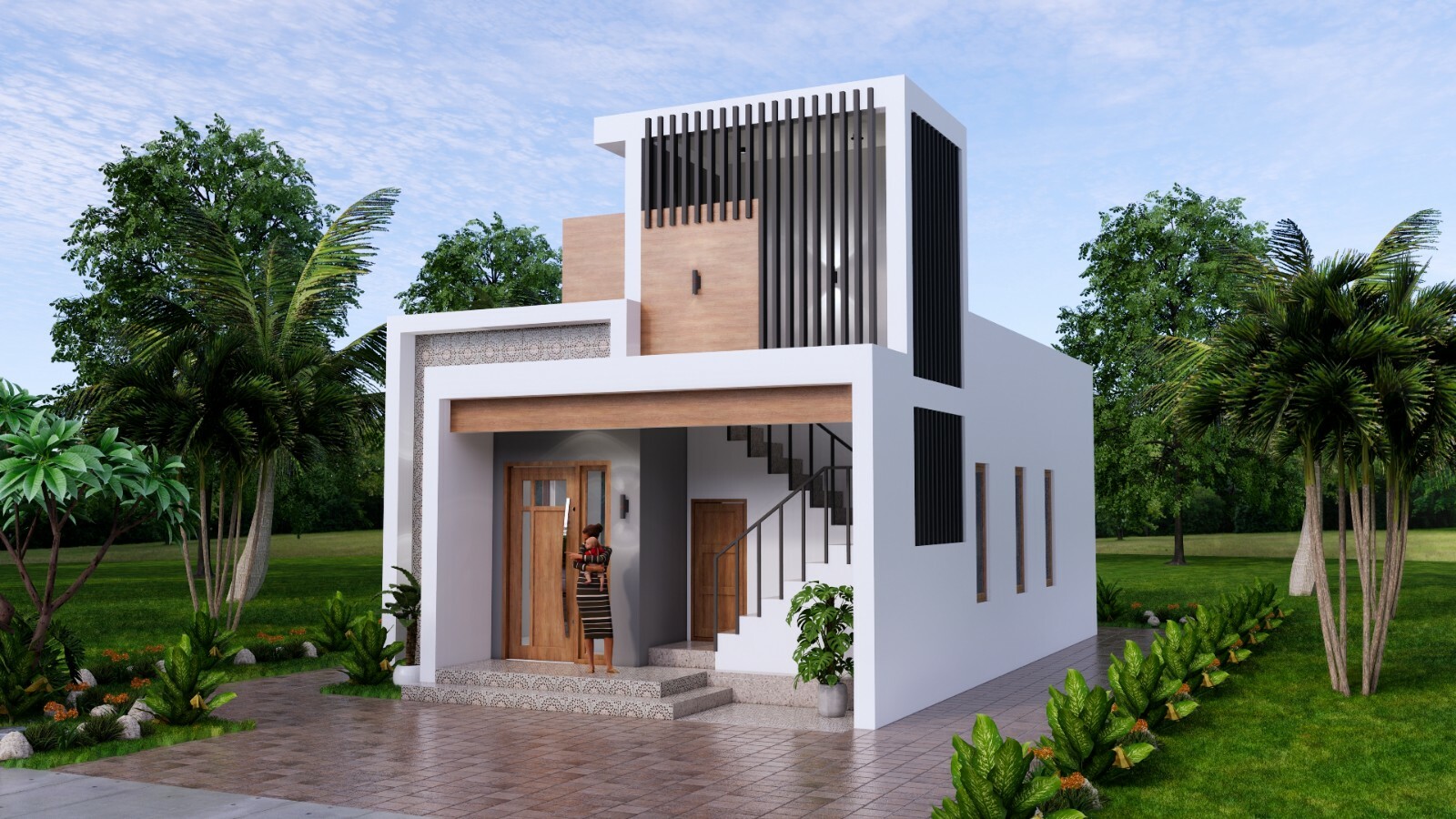 Custom Small House Plan 6×9 Meter 2 Bed 1 Bath 20×30 Feet Terrace (A4 Hard Copy)