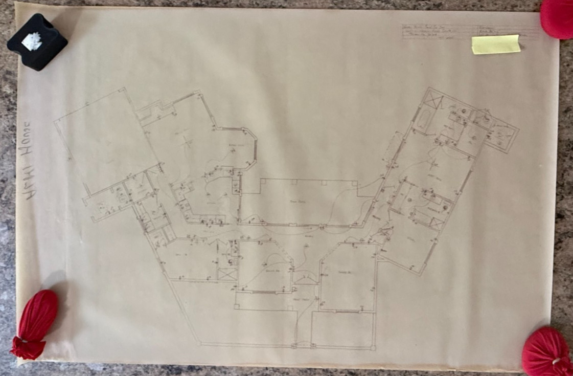 Lot of 12 Vintage Construction Drawings La Paloma Ridge Est Tucson Vellium Set