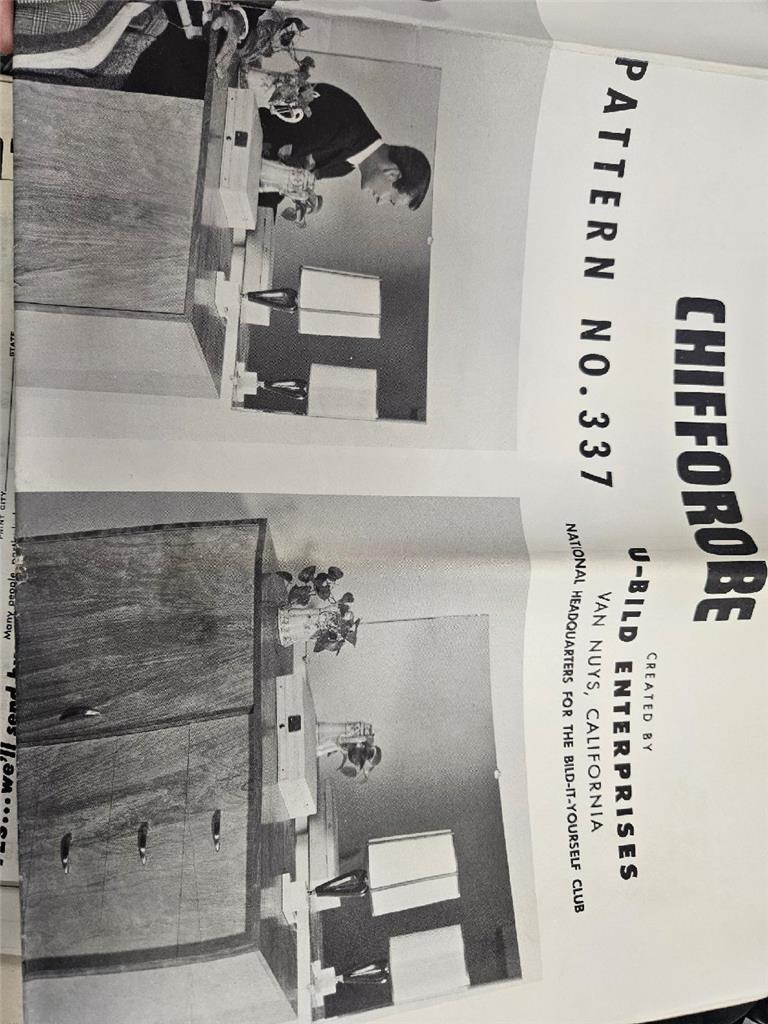 LOT OF 5 VINTAGE U-BILD ENTERPRISES BUILDING PLANS WOODWORK 349 337 390 334 383