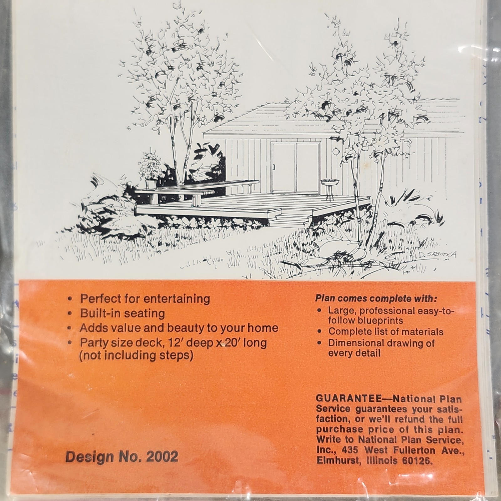 National Plan Service DIY Build Yourself Design 6 Blueprint Lot Home Improvement