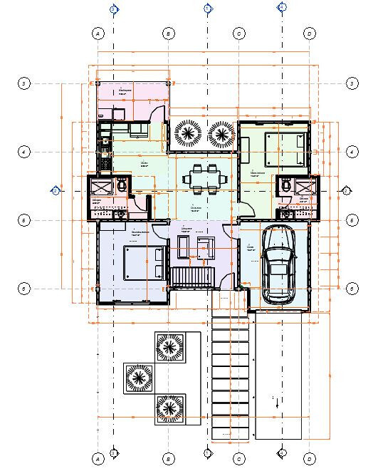 Contemporary House 114 m2 – 2 Bedrooms- 2 Bathrooms – Plan PDF