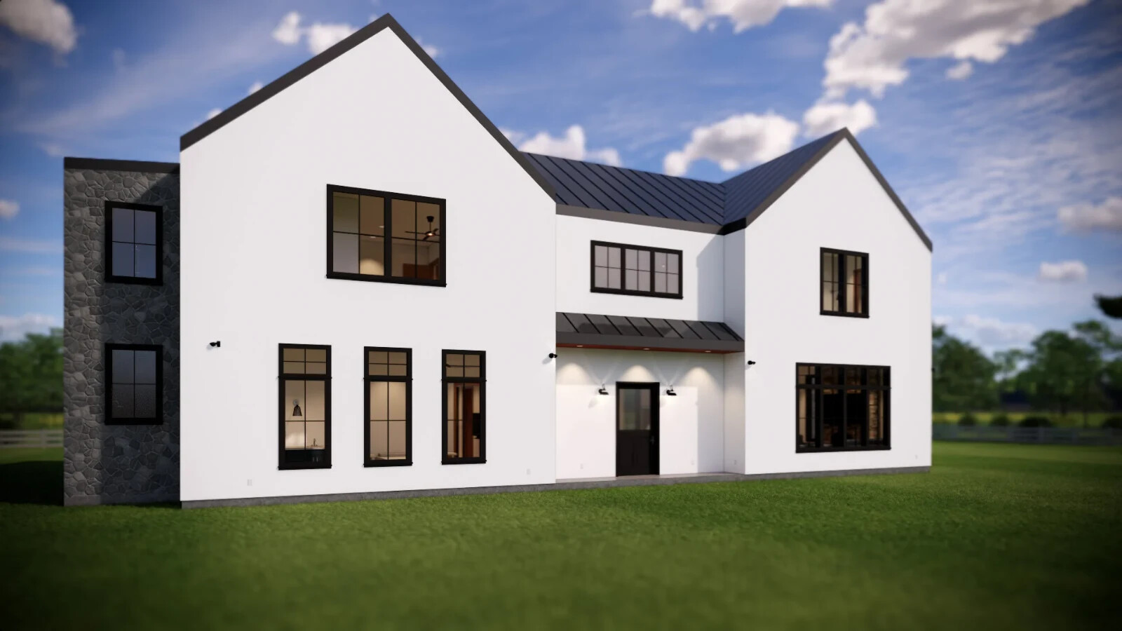 The Vatican Italian Farmhouse: 7 Bedrooms / 4.5 Baths 4,420 SF Design Blueprints