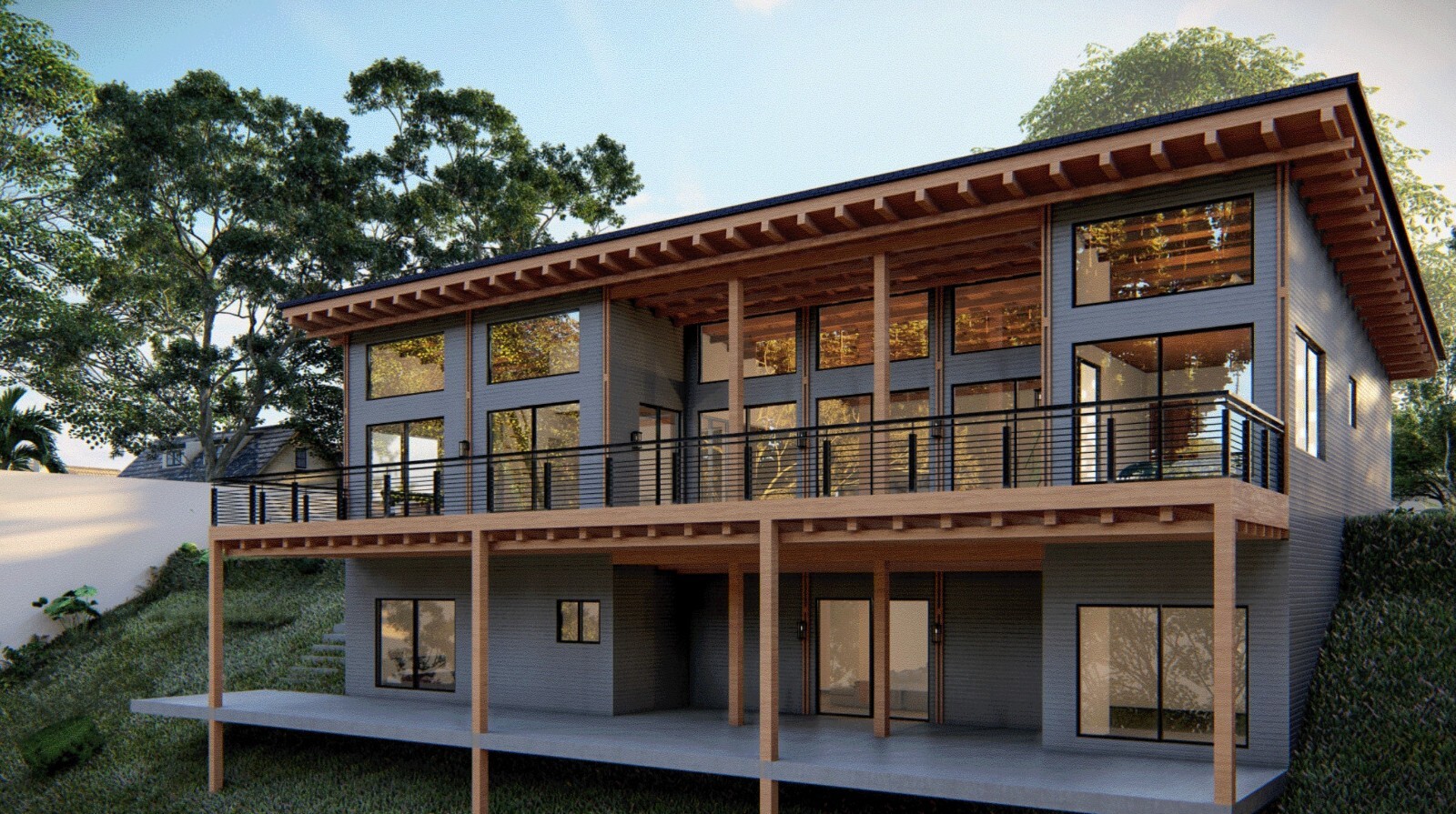 Plans for 5-Bedroom House with Walkout Basement & Mezzanine – Includes Architect