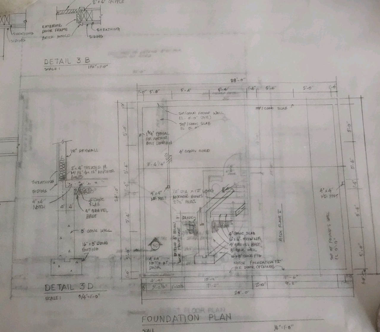 1989 Vintage 2 Story Double Car Garage Addition 18 Page Paper Blueprint Plan