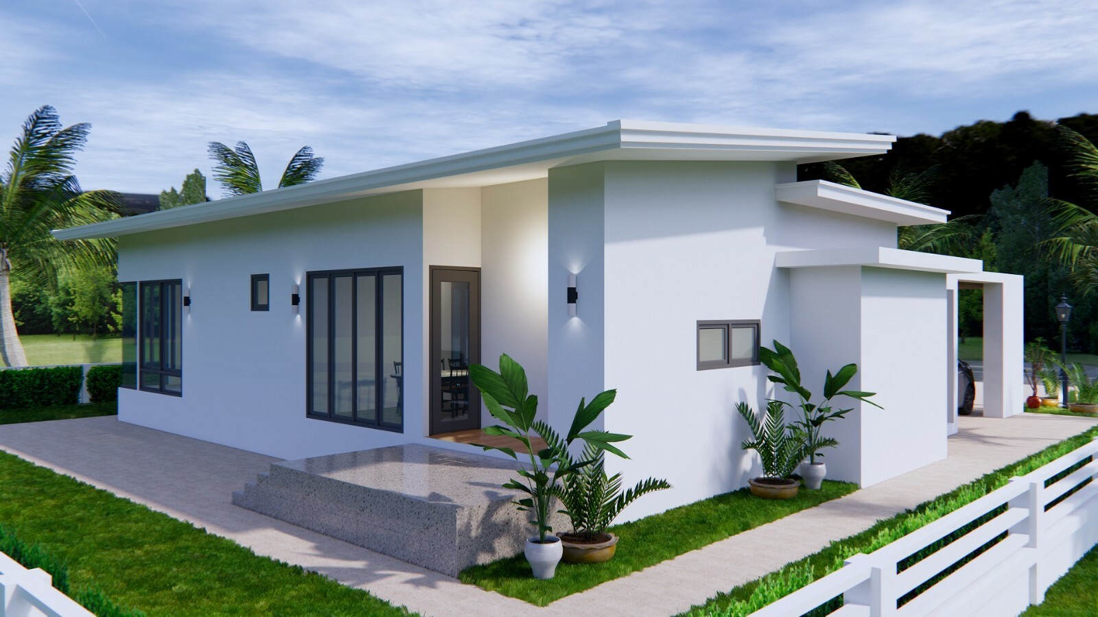 House Design with Pool 14×14 Meter 46×46 Feet 3 Beds 2 Baths Shed (A4 Hard Copy)