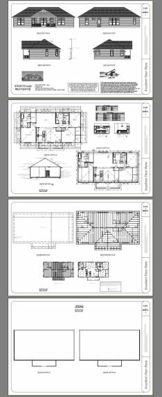 60×30 House — 3 bedroom 2 Bath — 1,800 sqft — PDF Floor Plan — Model 3E