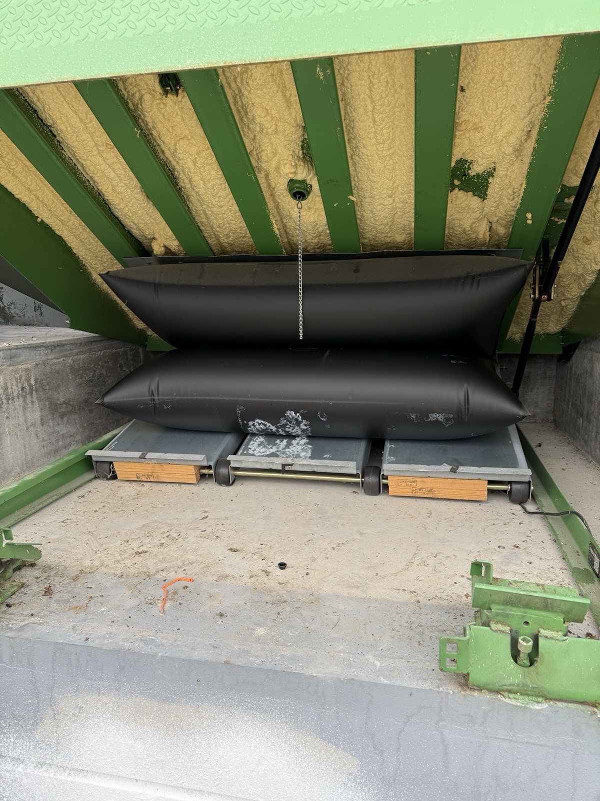 Used Kelly AFX air-powered Dock Levelers