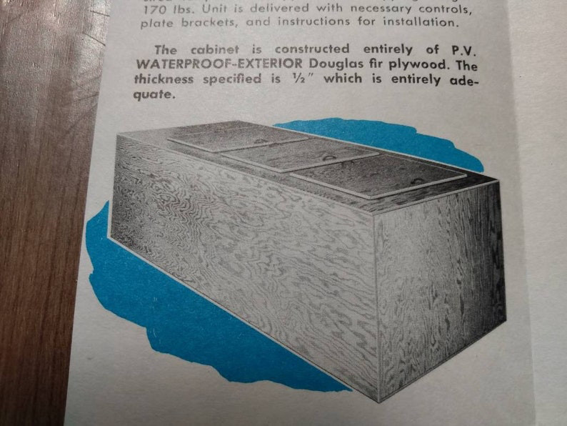 1950s Home Freezer Building Plans DIY MCM Retro Bar Vintage Home Project No. 1