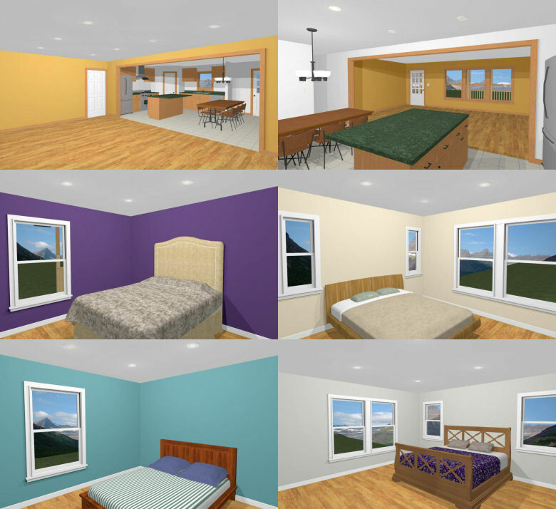 60×30 House — 4 bedroom 3 Bath — 1,800 sqft — PDF Floor Plan — Model 4A