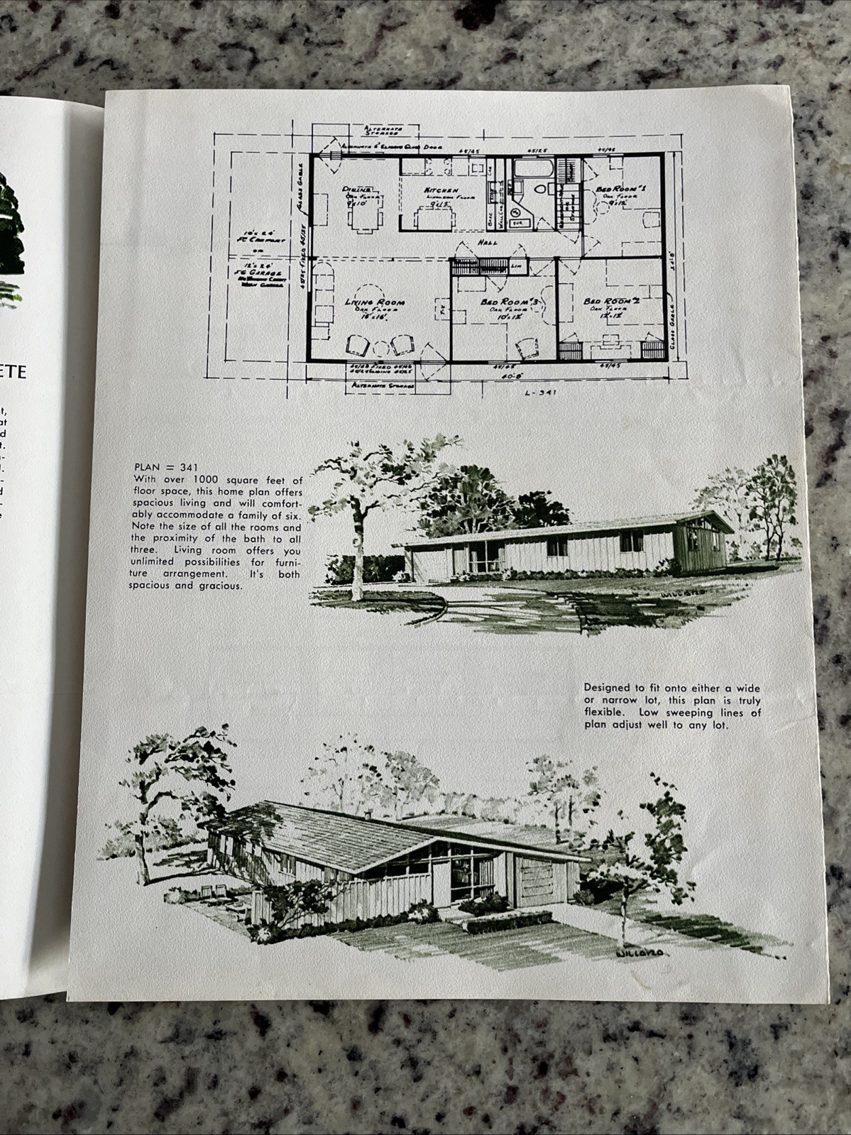 Vintage 1959 Luxury MCM Home Plan Catalog Prices Home Building Contractors KC MO