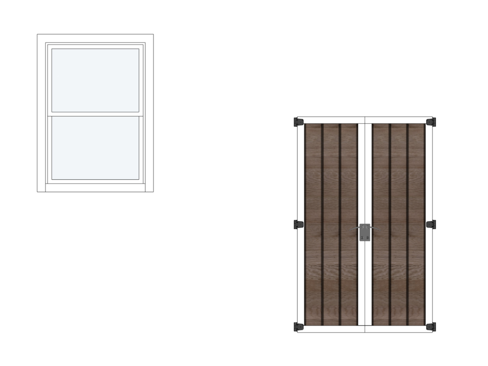 8’x16′ Shed Building Plans, 128 sq. ft.