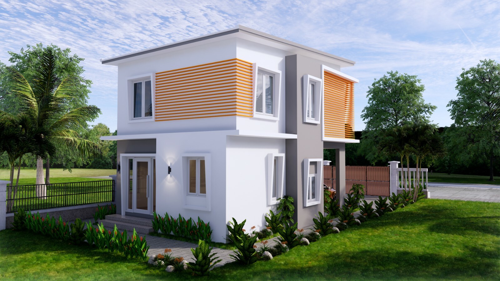 20×30 Feet Small House Design 6×9 Meter 3 Beds 3 Baths Shed Roof (A4 Hard Copy)