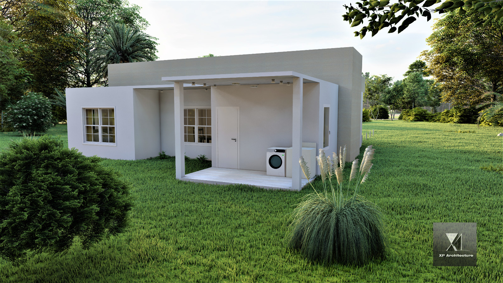 Contemporary House 114 m2 – 2 Bedrooms- 2 Bathrooms – Plan PDF