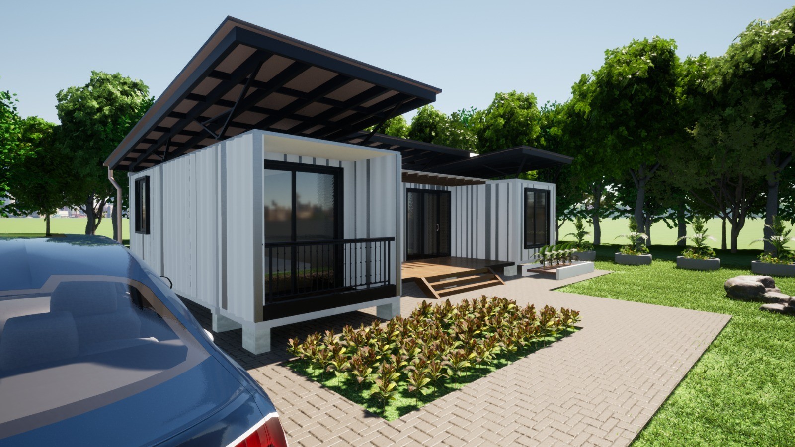 3 bedroom Container house plan