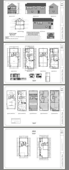 20×42 House – 2 BR 1.5 Bath – 2 Car Garage 1,153 sq ft- PDF FloorPlan – Model 1