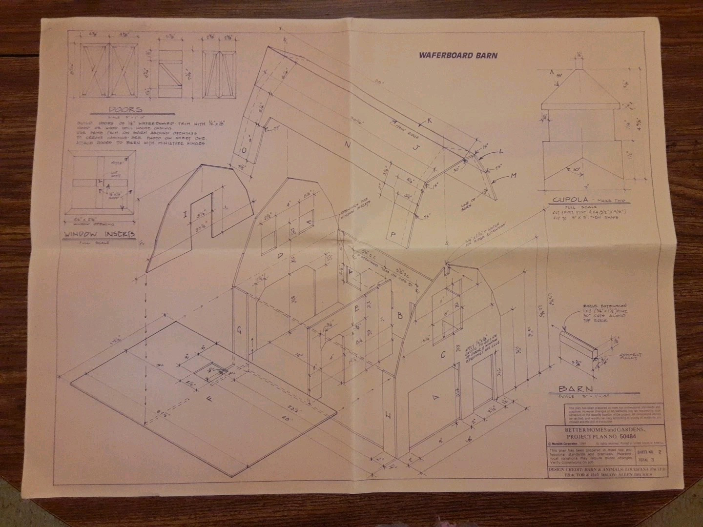 Barn Doll House Project Plans 1980’s