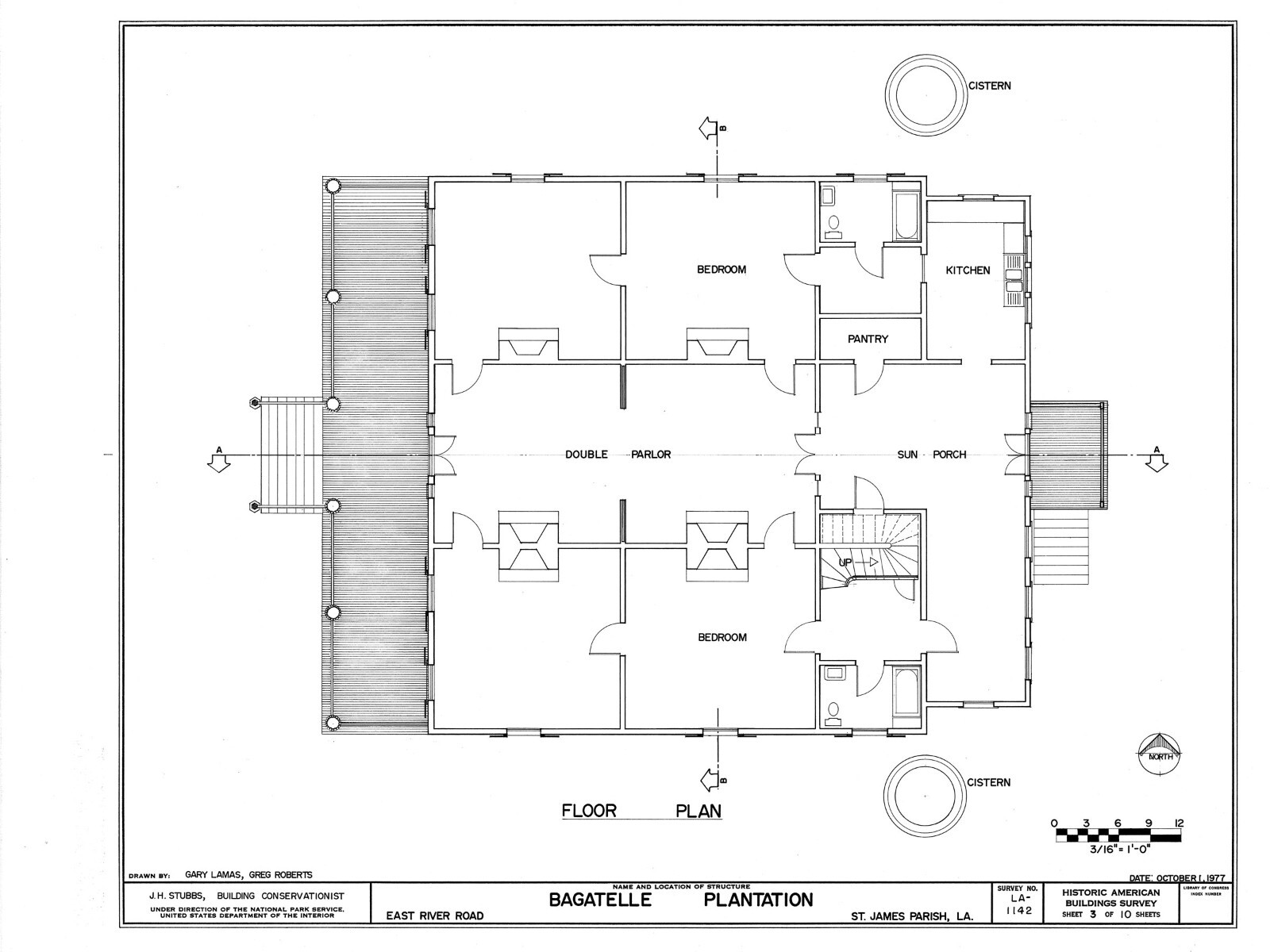 Single-story Southern Style Elegant Home, Beautiful Porch, Architectural Plans