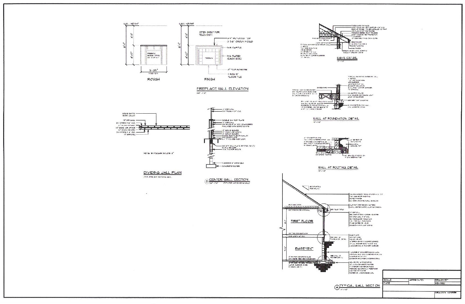 Full Set of Condominium / Duplex building plans 1,376 sq ft