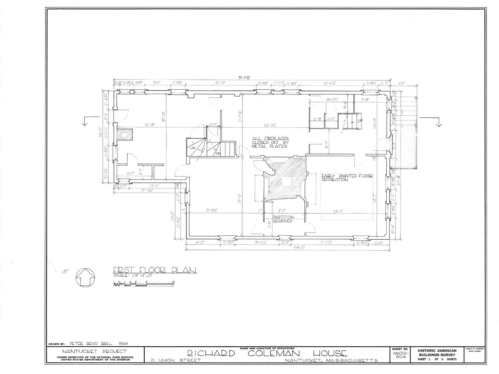Colonial gambrel roof house plan, Early American, printed architectural drawings