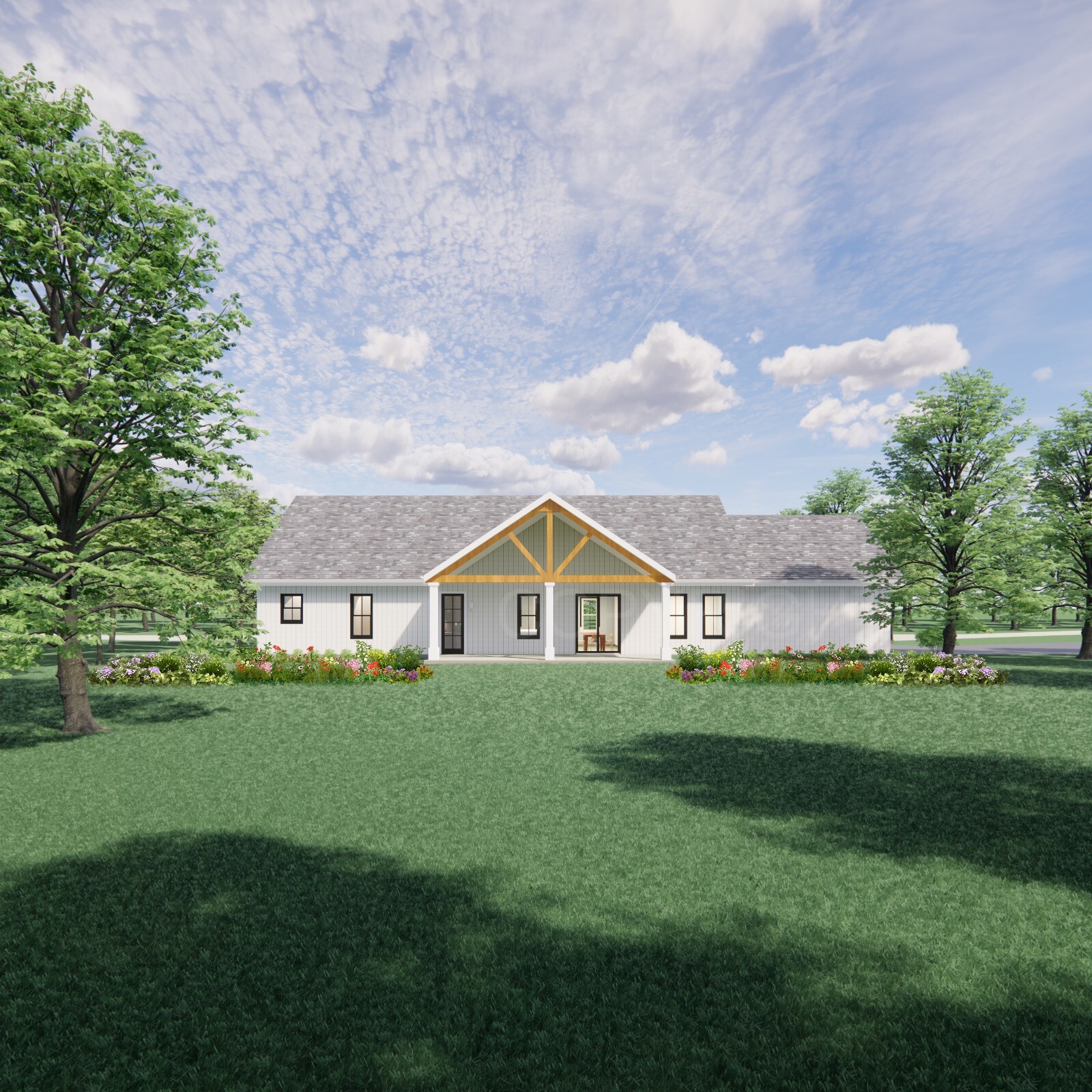Barndominium House Plan Design 2100 SF 4 Bed 3 Bath Garage – Drawings Blueprints