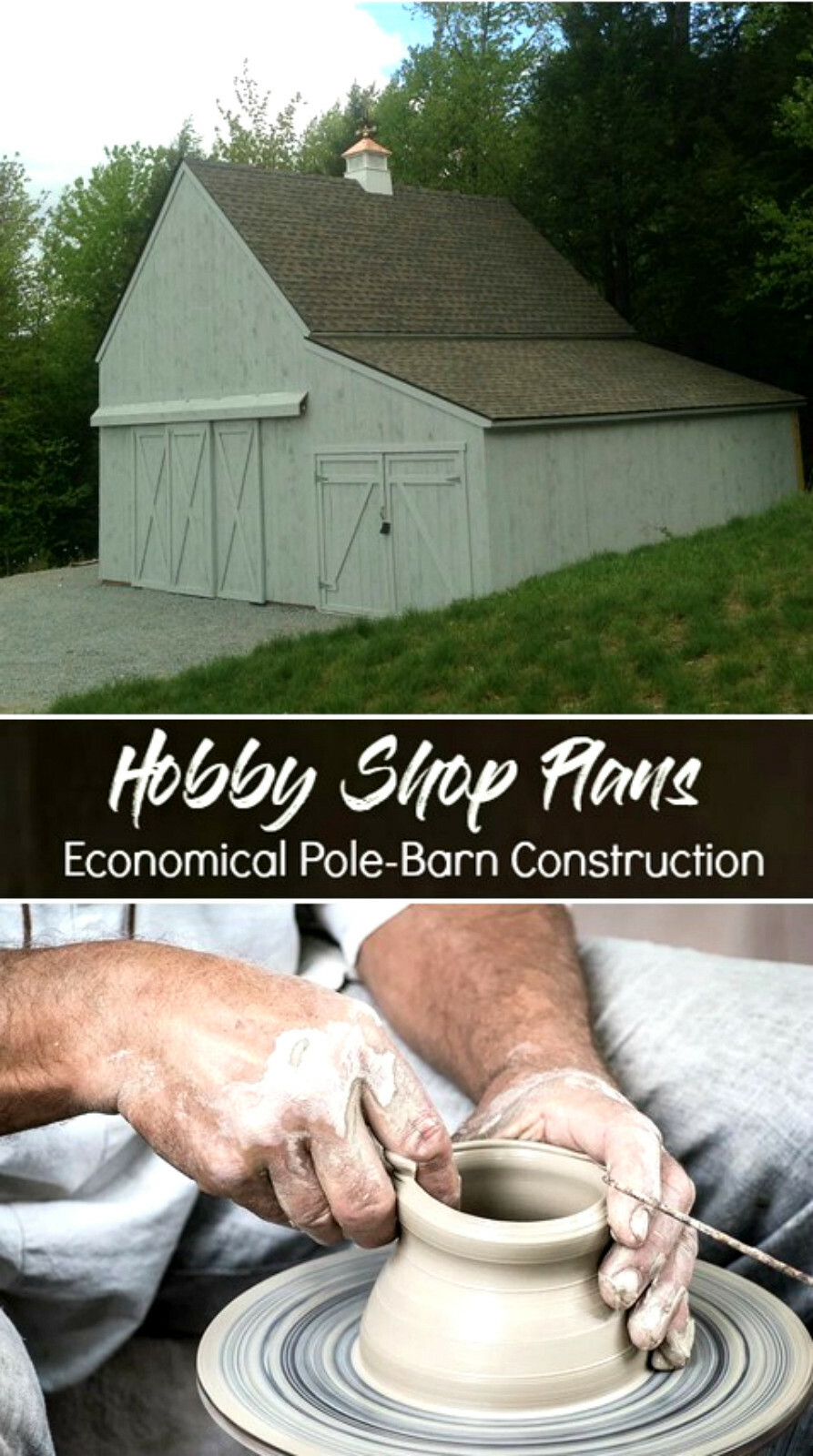 14 Hobby Barn Designs – Complete Pole-Barn Construction Plans (S2)
