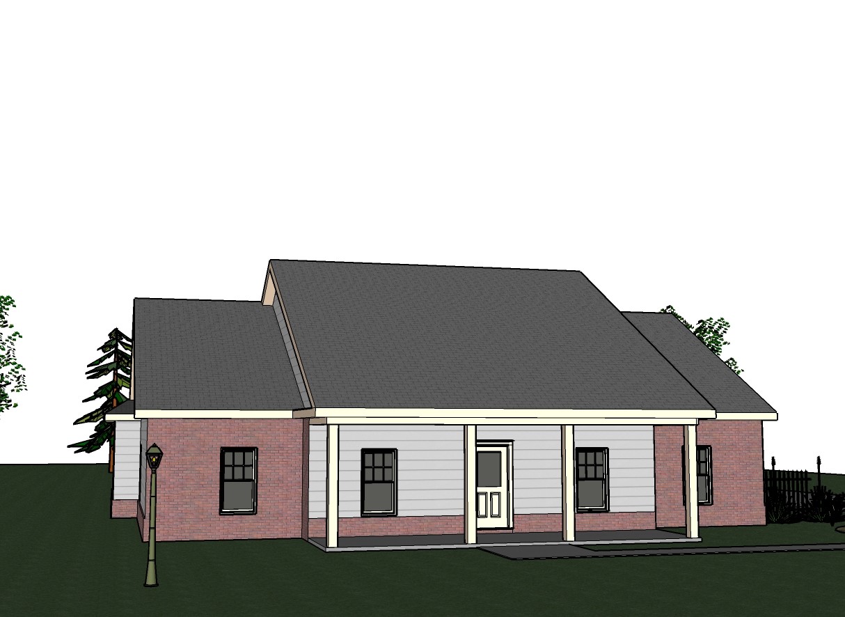 Abbigale 2161G 3 SIDING-BRICK home, house plan 4 beds, 2.5 baths PDF