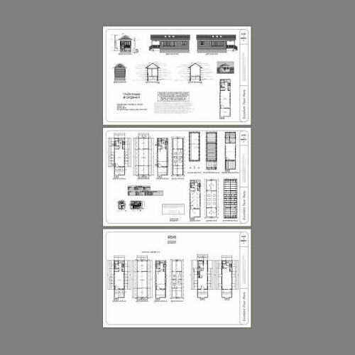 10×28 Tiny House — 476 sq ft — PDF Floor Plan — Model 4M