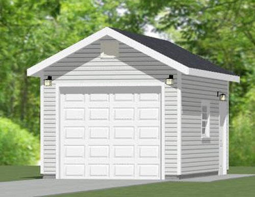 12×20 1-Car Garage — 240 sq ft — PDF Floor Plan — Model 1