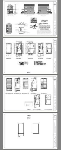 14×26 Tiny House — 493 sq ft — PDF FloorPlan — Model 1A