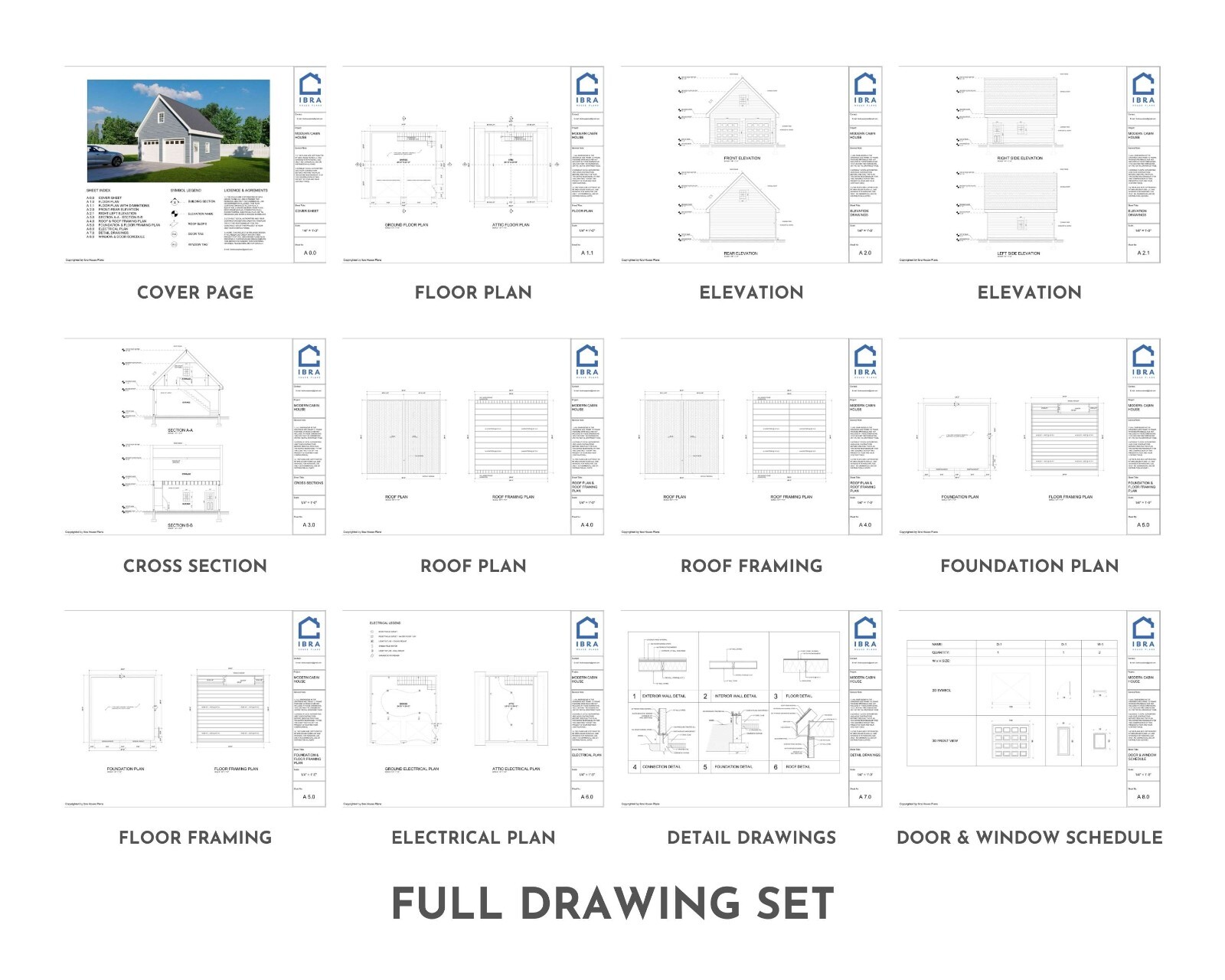 24′ x 28′ Two Car Garage, Detached Garage, 672 Sq Ft, 9 ft Walls, Attic Room