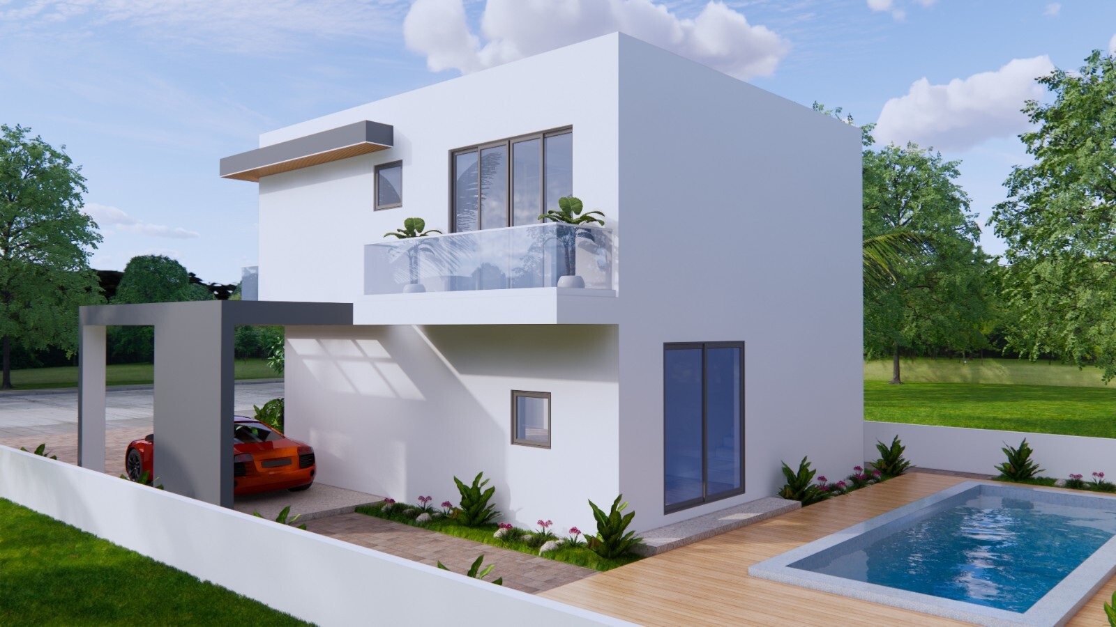 25×30 Feet House Design Plans 7.5×9 Meter 4 Bed 4 Bath PDF Plans (+A4 Hard Copy)