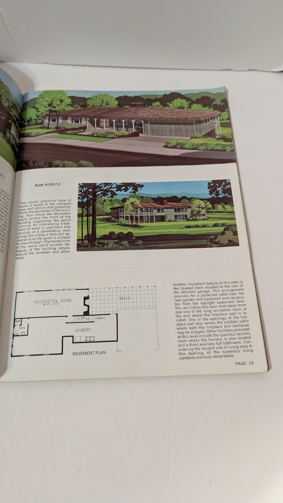 VTG 100 Multi-Level Hillside Home Plans Design Catalog Blueprints 1972 MCM