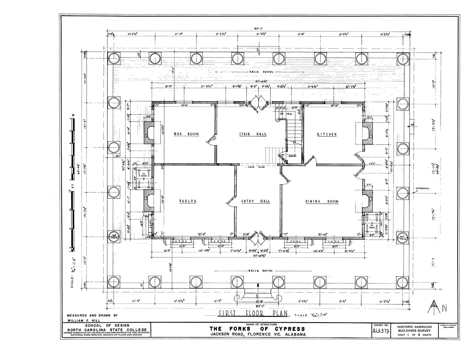 Architectural Home Plans, Historic Forks of Cypress Antebellum Mansion