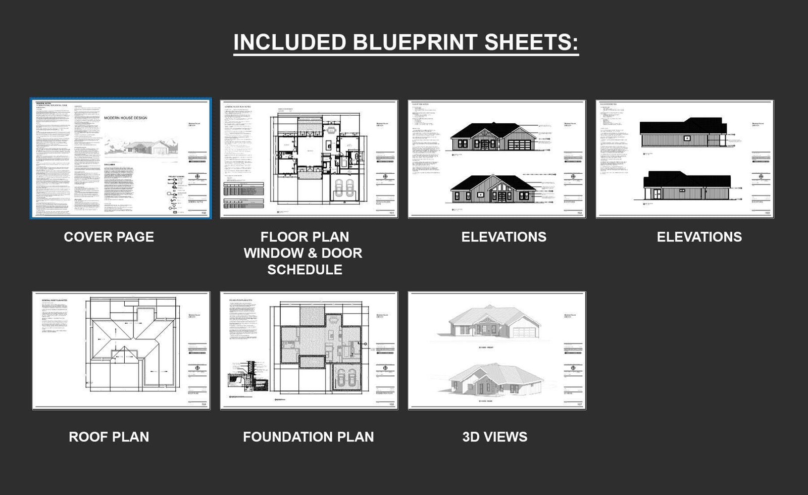 Riverside Farmhouse Modern House Open Plan Design 3 Bed 2.5 Bath 2 Car – Drawing