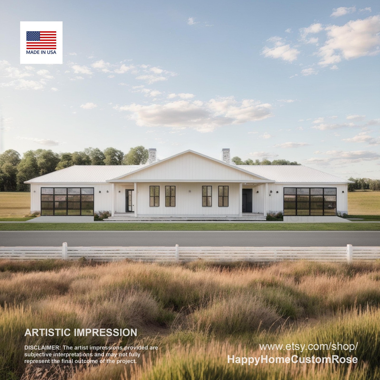 Hip Roof Duplex Investment Rental Plan – 2 Bed 2 bath – 1228 SF – Modern Spaciou