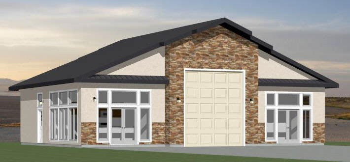 50×42 1-Car 1-RV Garage 1 Br 1 Ba – PDF FloorPlan – 1,973 sqft – Model 1H