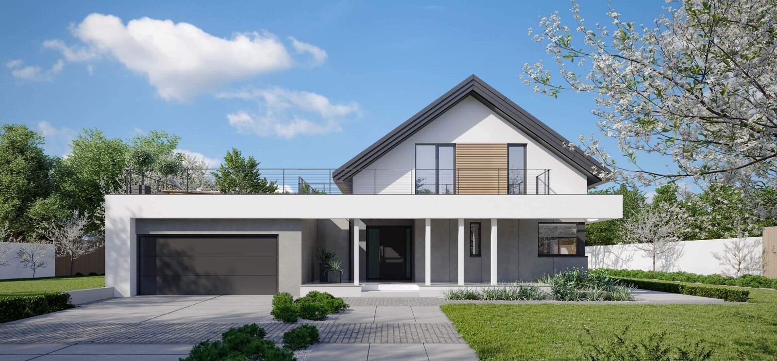 Modern House Plan, American Style House, Barndominium House, Farm House- MANİSA