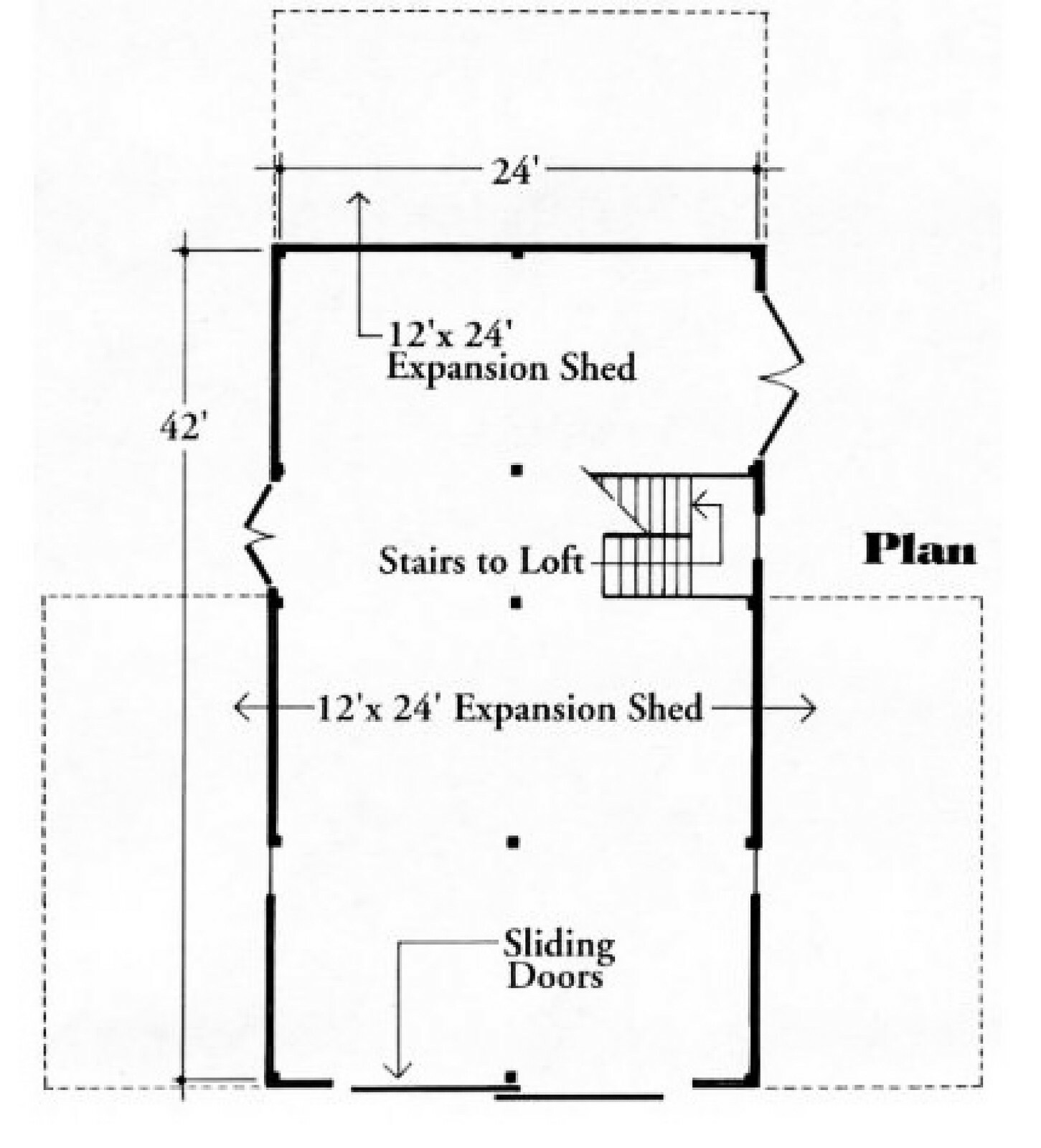 All-Purpose Pole Barn Blueprints – Three Sets of Arlington Barn Plans (eB-225×3)